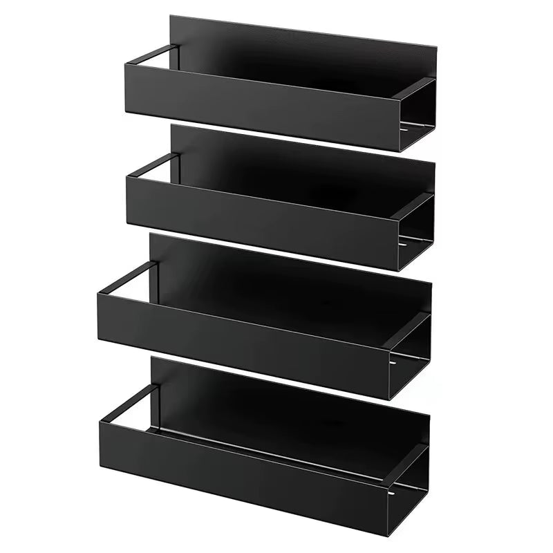 Set of 2 Magnetic Storage Shelves for Kitchen and Laundry Appliances - Versatile Side Hanging Storage Solution