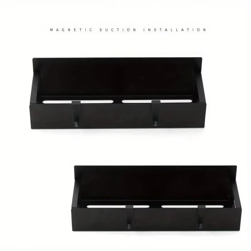 Set of 2 Magnetic Storage Shelves for Kitchen and Laundry Appliances - Versatile Side Hanging Storage Solution