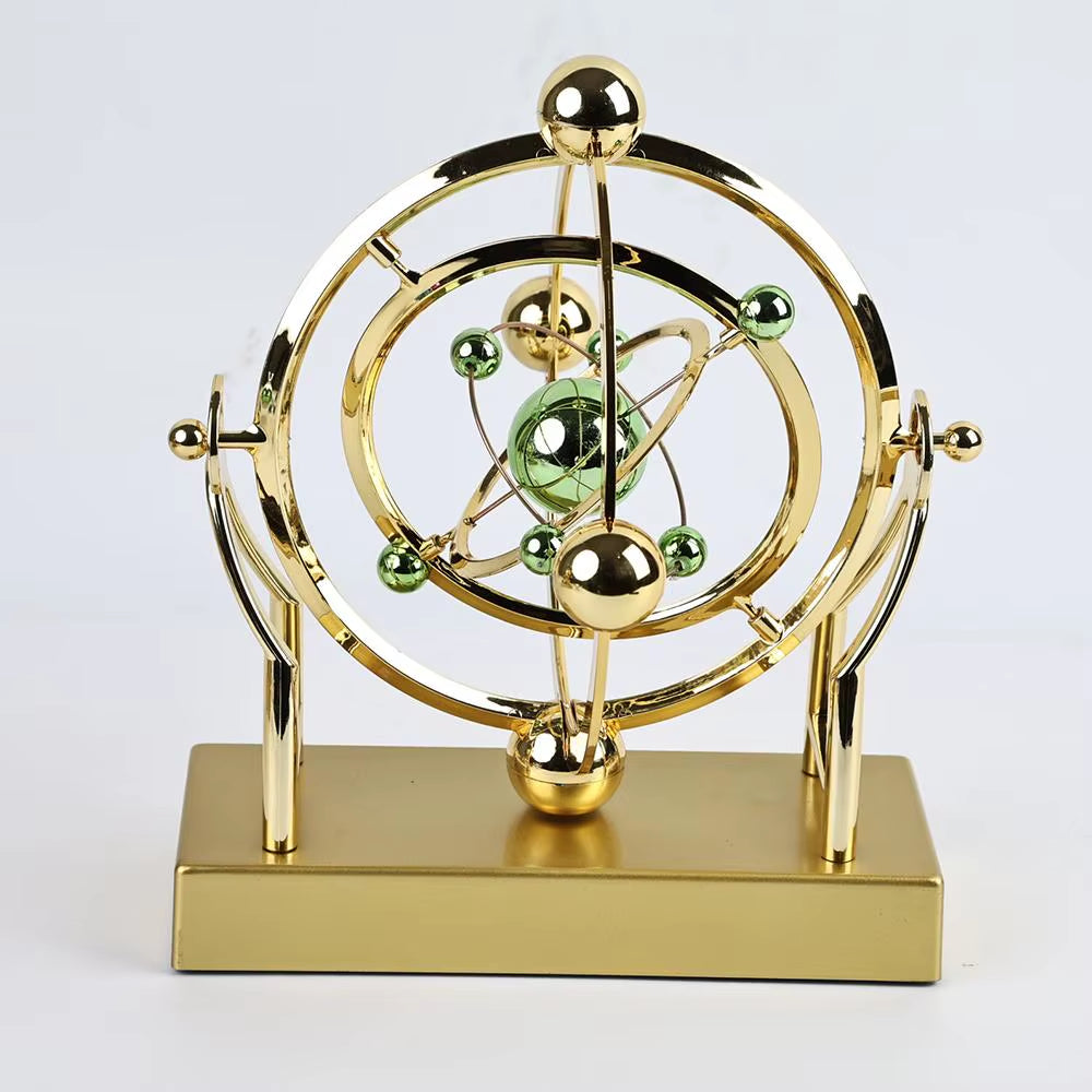 Celestial Orbit Pendulum Kinetic Art Sculpture - Perpetual Motion Model for Home and Office Decor