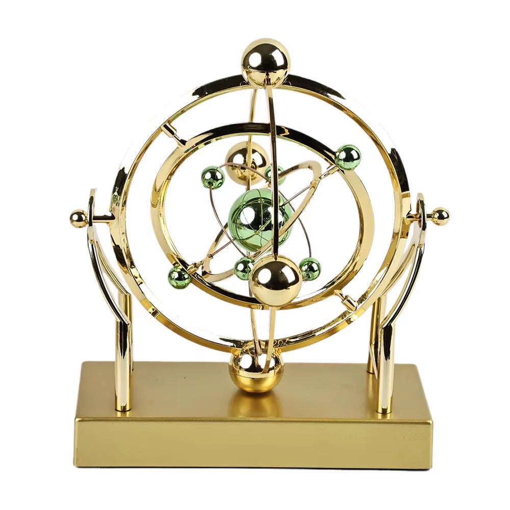 Celestial Orbit Pendulum Kinetic Art Sculpture - Perpetual Motion Model for Home and Office Decor