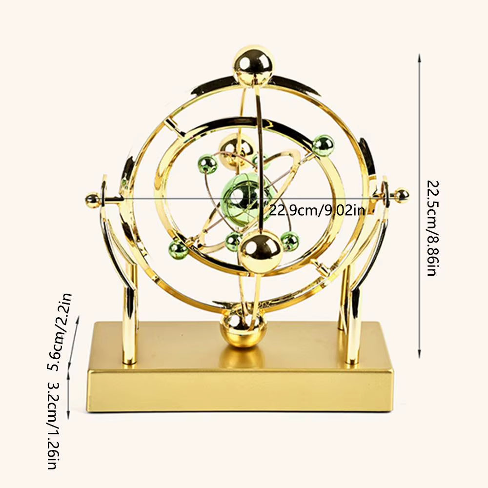 Celestial Orbit Pendulum Kinetic Art Sculpture - Perpetual Motion Model for Home and Office Decor